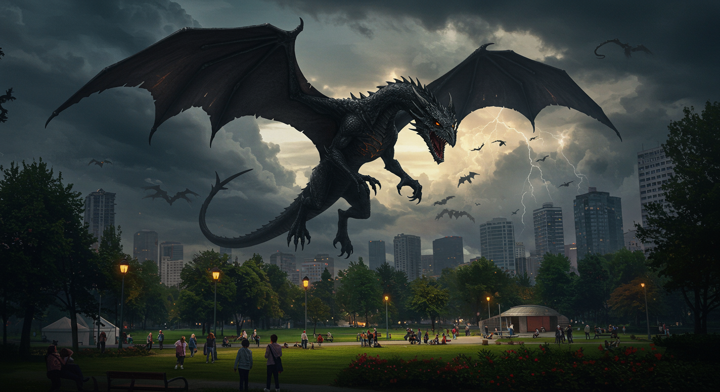 Modern dragons meeting