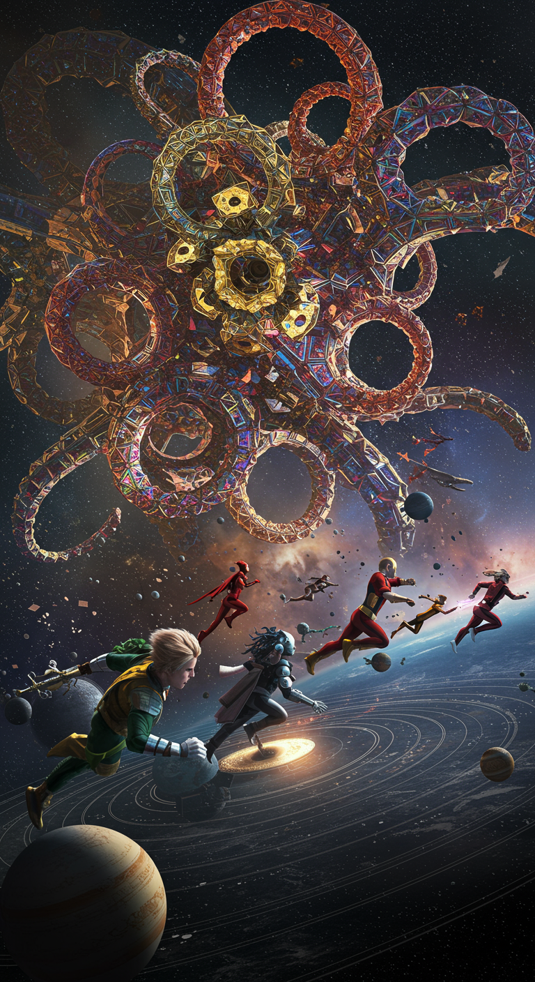 Superhero character speaking