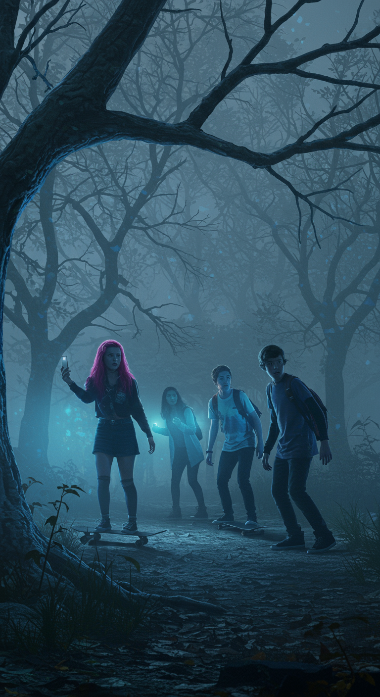 Character in dramatic scene