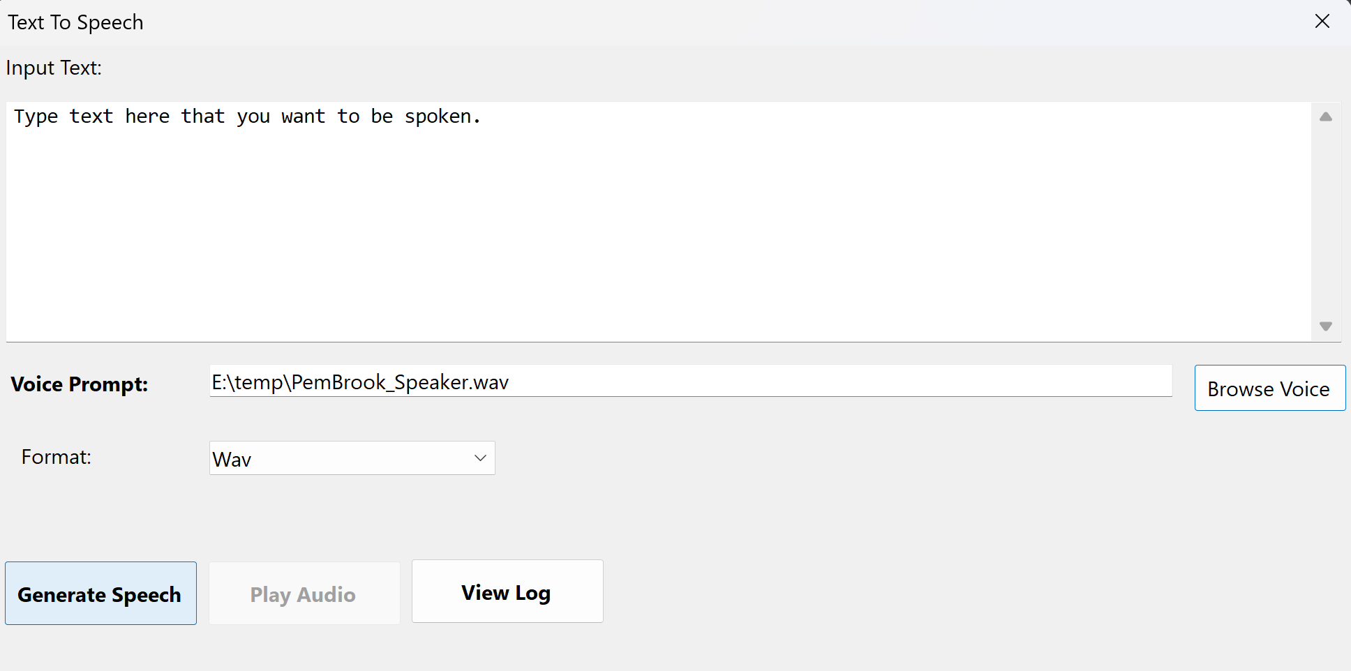 Single File Text-to-Speech Interface